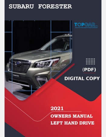 subaru forester 2021 owners manual